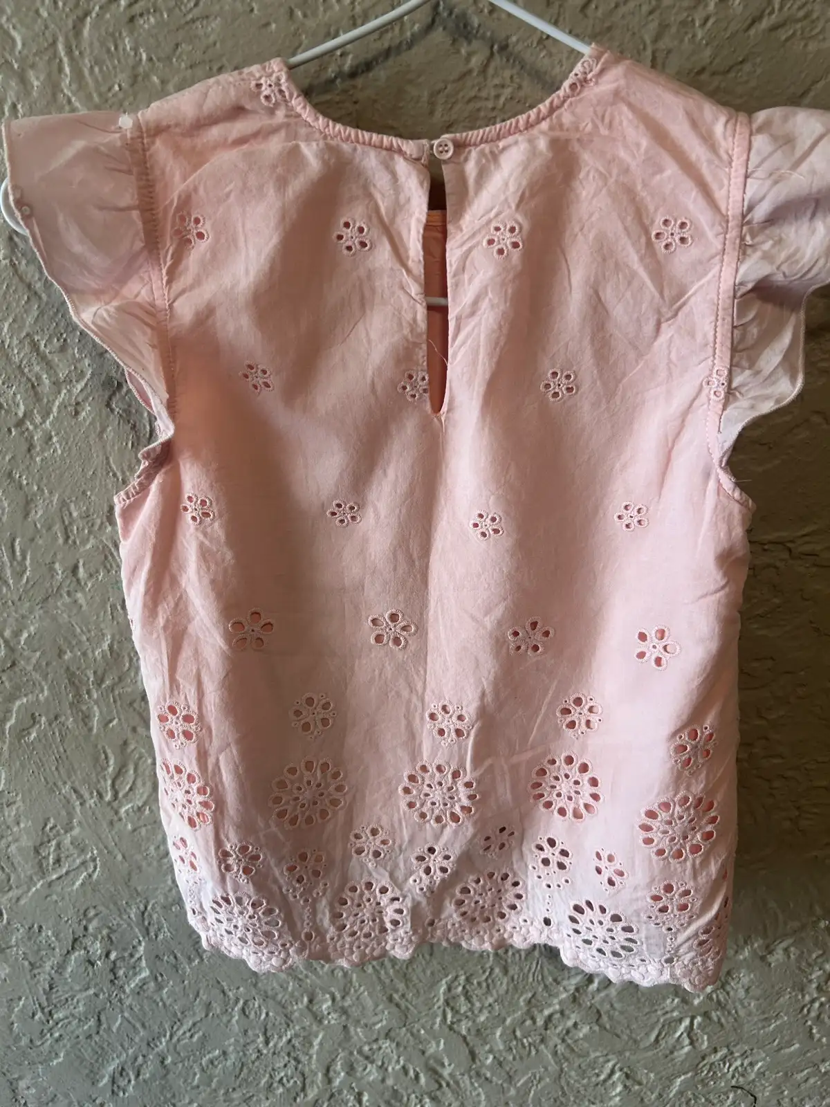 Girls Dejuba pink eyelet dress – photo 3