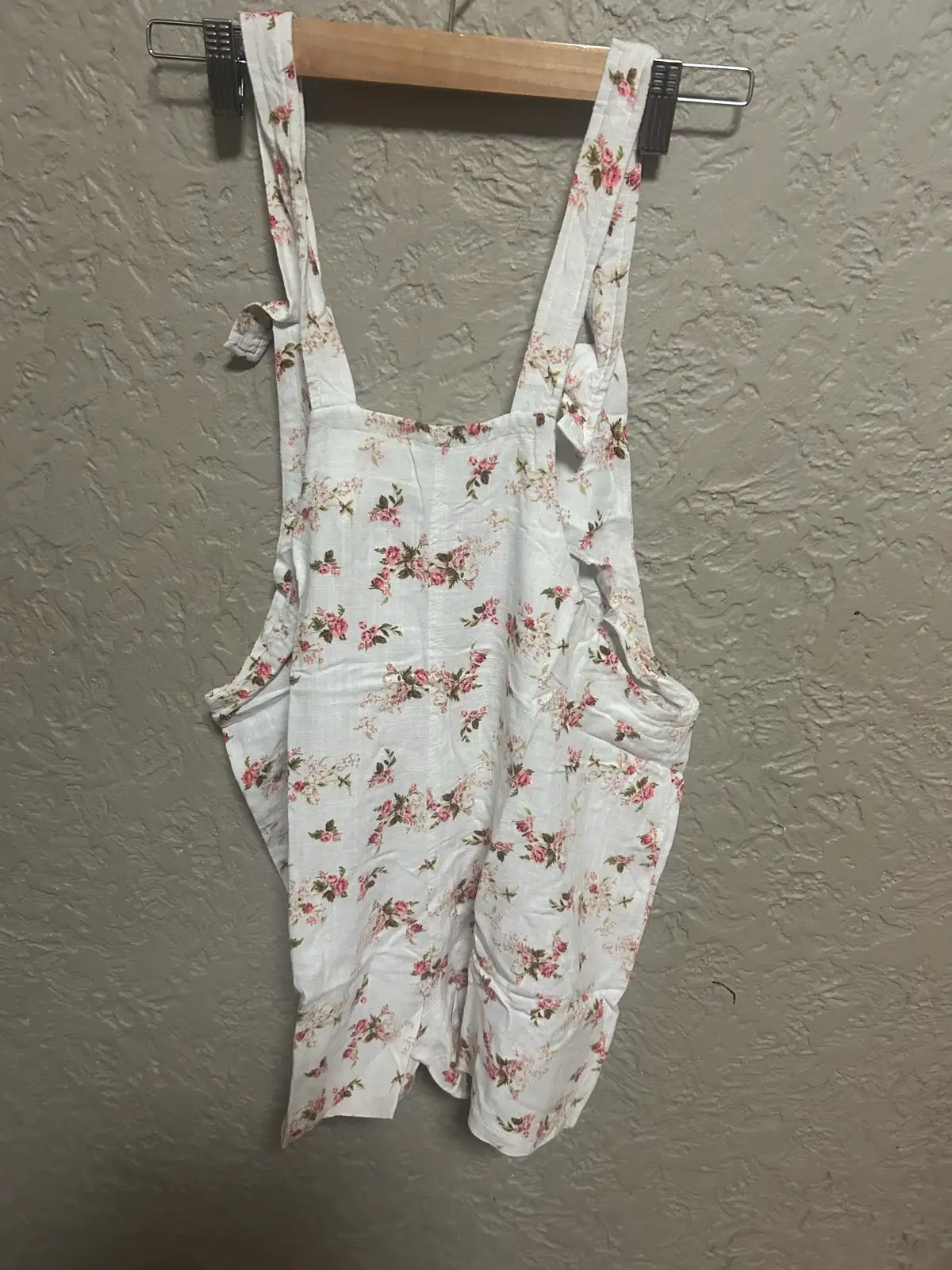 Dotti white floral short overalls – photo 4