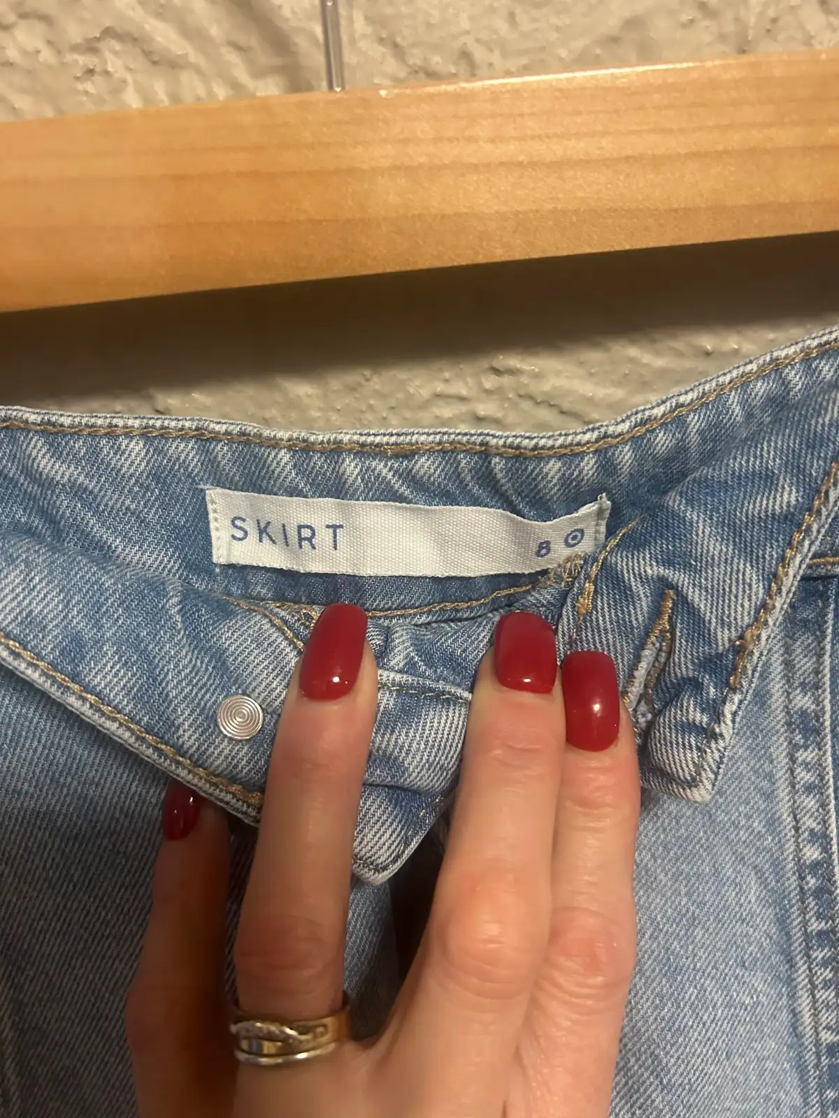 Target blue denim skirt – photo 2