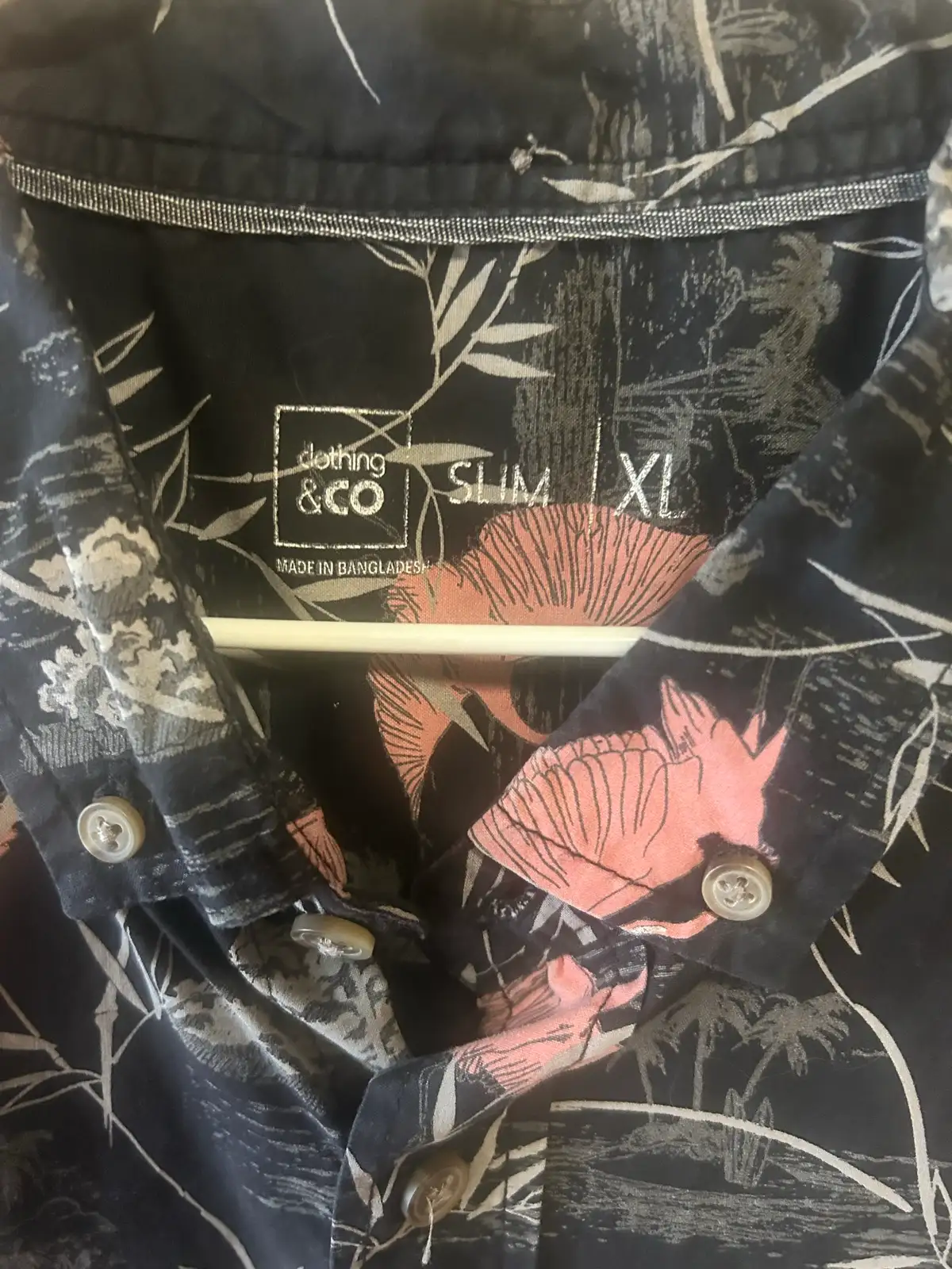 Men’s the clothing co black Hawaiian shirt – photo 2