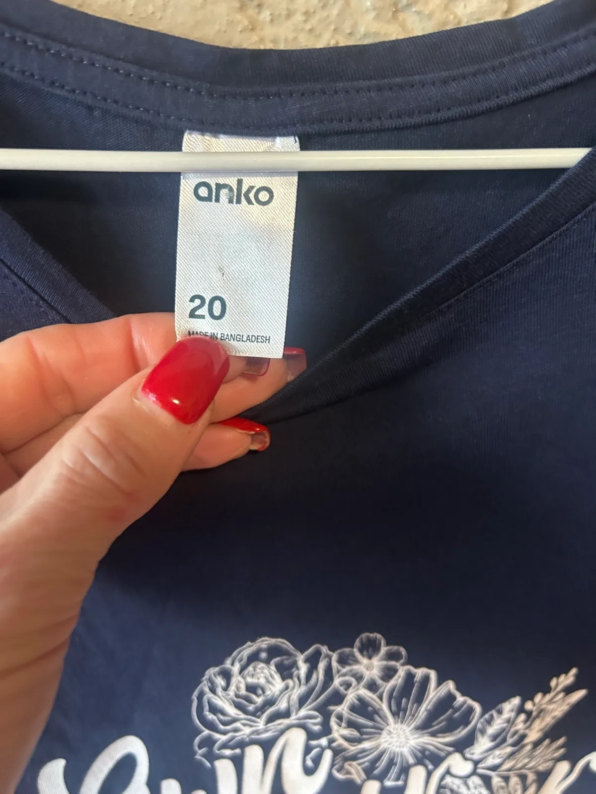Anko navy floral graphic T-shirt – photo 2