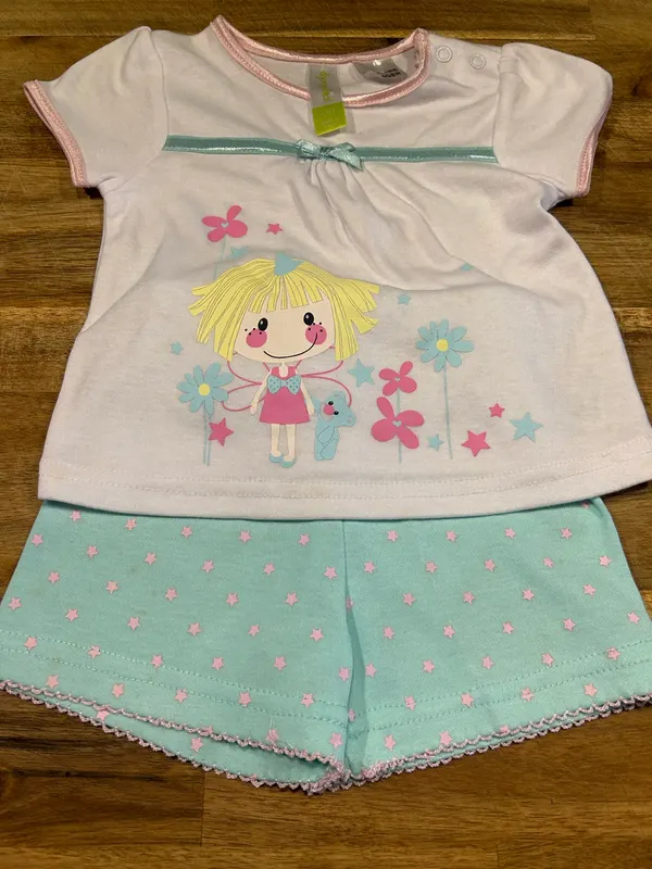 Dymples baby girl shorts/tshirt set