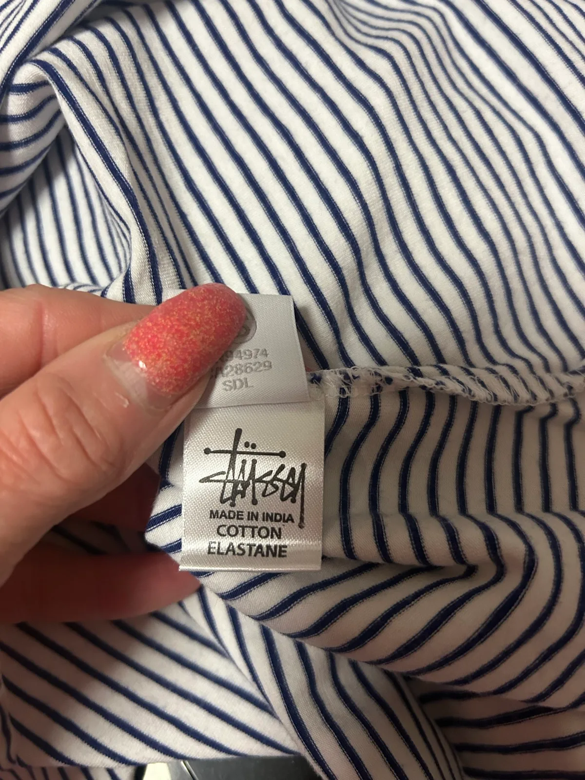 Stussy navy/white striped playsuit – photo 7