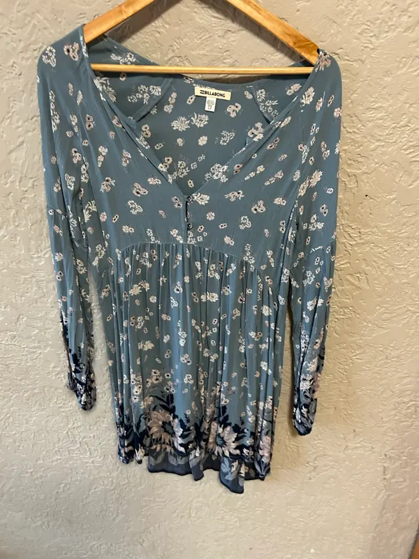 Billabong blue/green floral dress