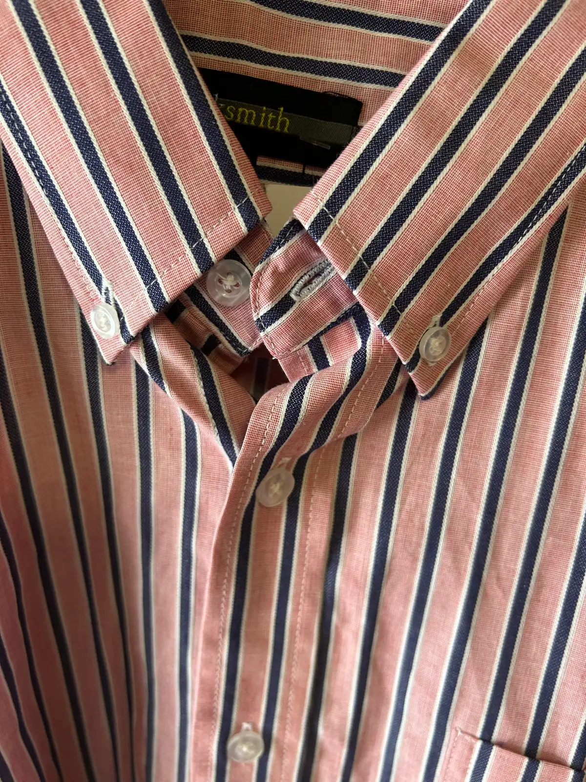 Jack smith pink/navy striped shirt – photo 2