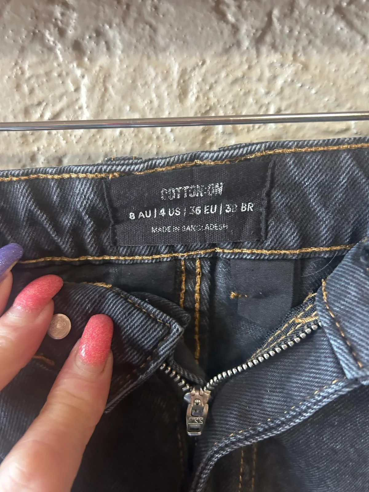 Cotton on black denim relaxed shorts – photo 2