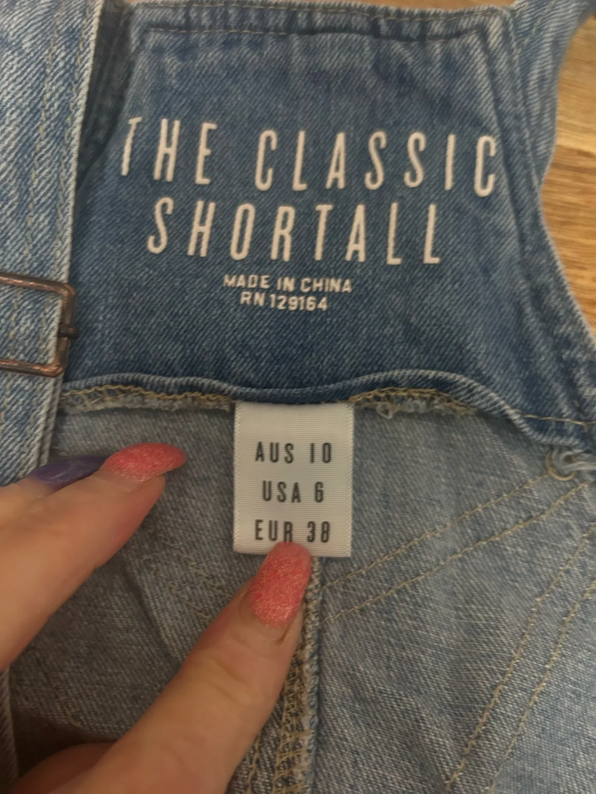 Cotton on blue denim shortall – photo 4