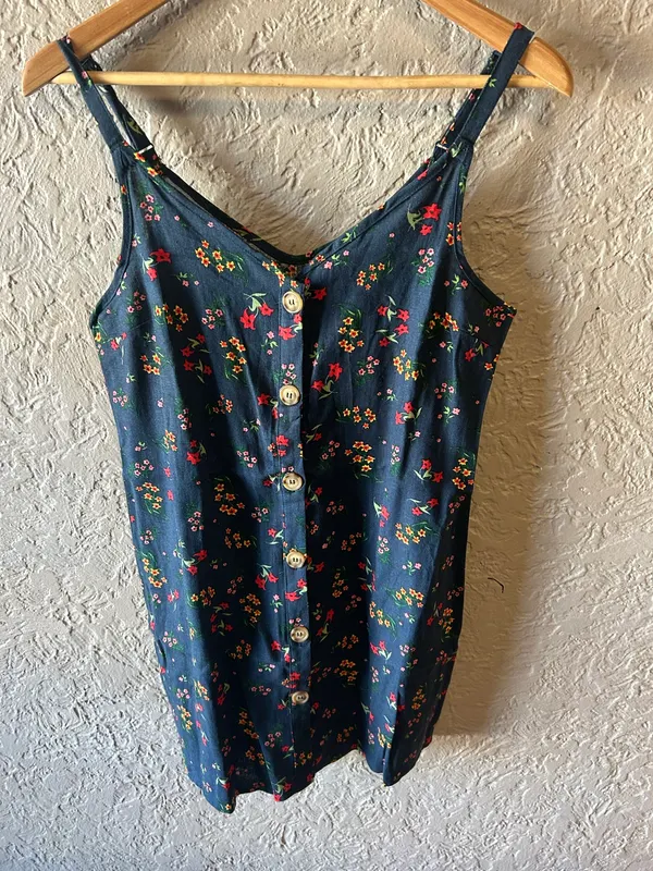 Cotton on blue floral cami dress