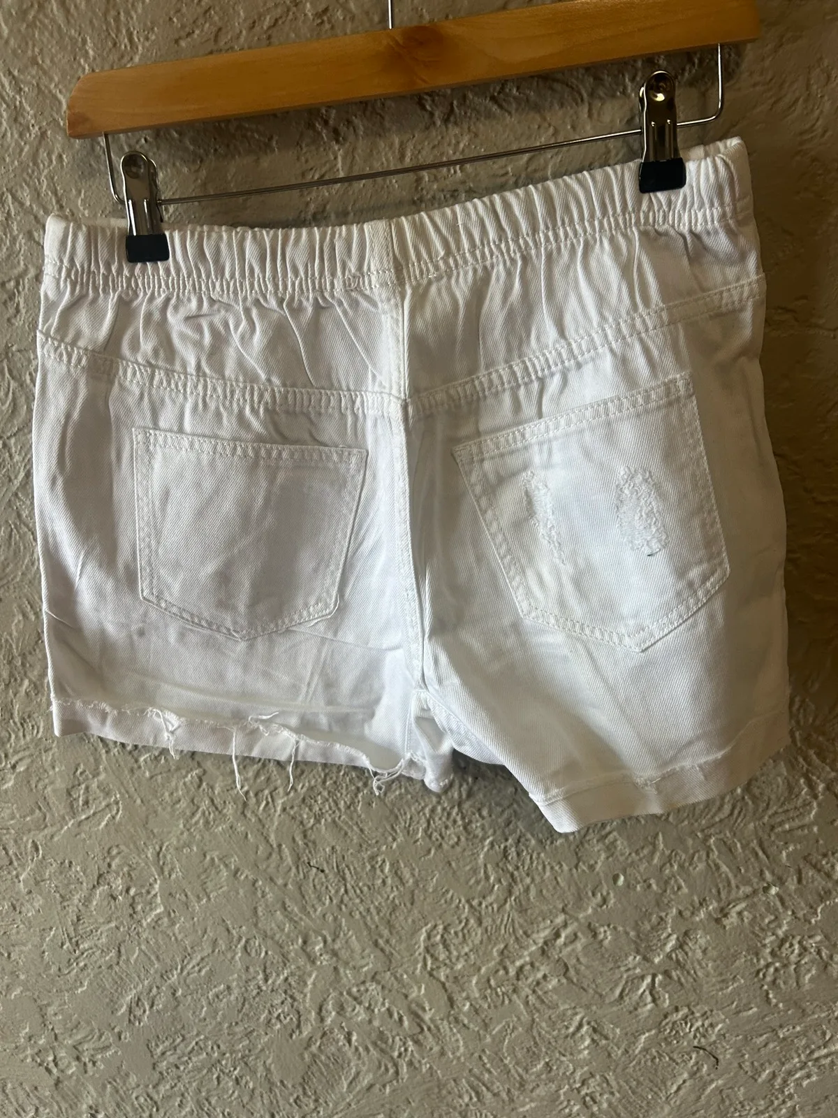 Supré white denim relaxed shorts – photo 4