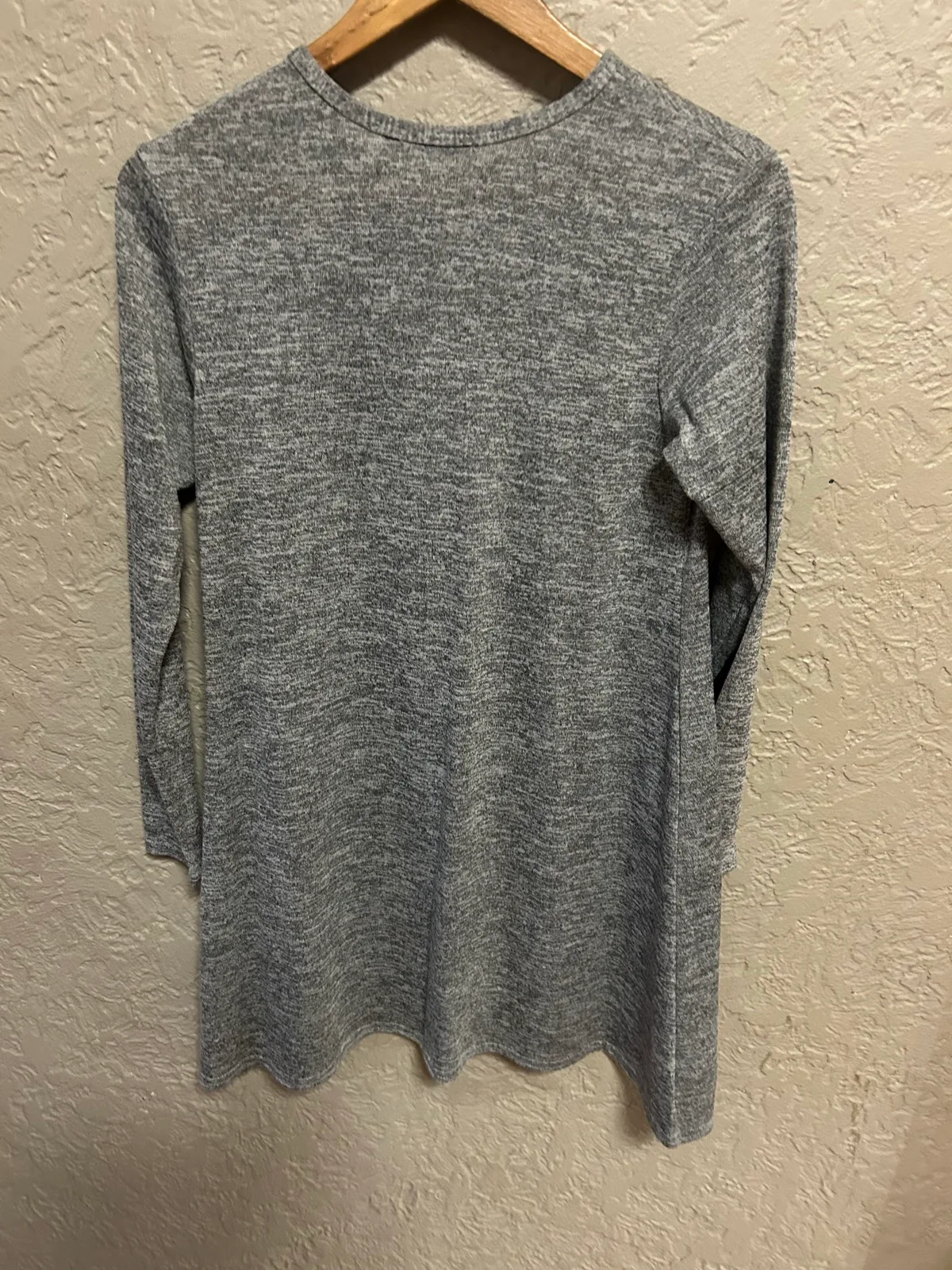 Boohoo grey round neck long sleeve casual dress — photo 3