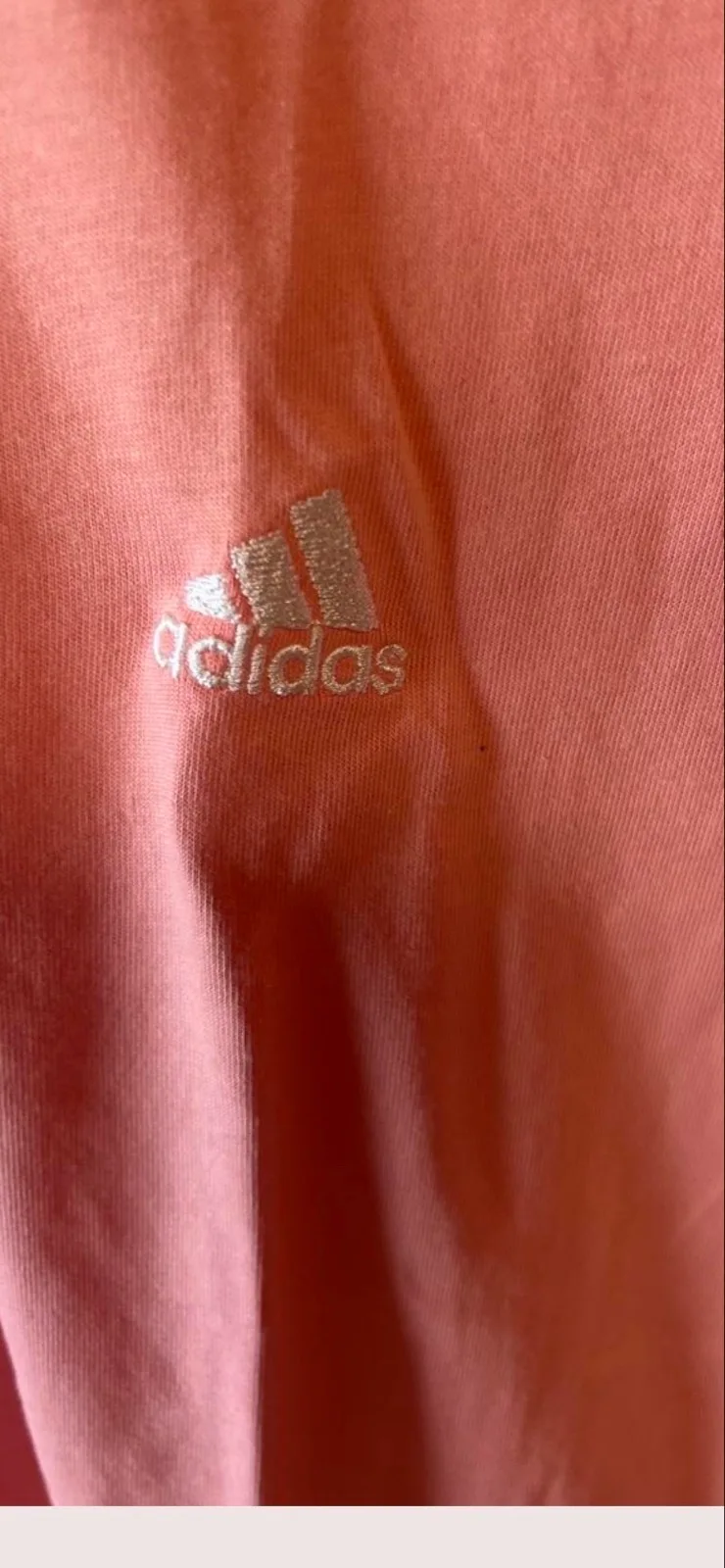 Adidas pink/white striped tee – photo 2
