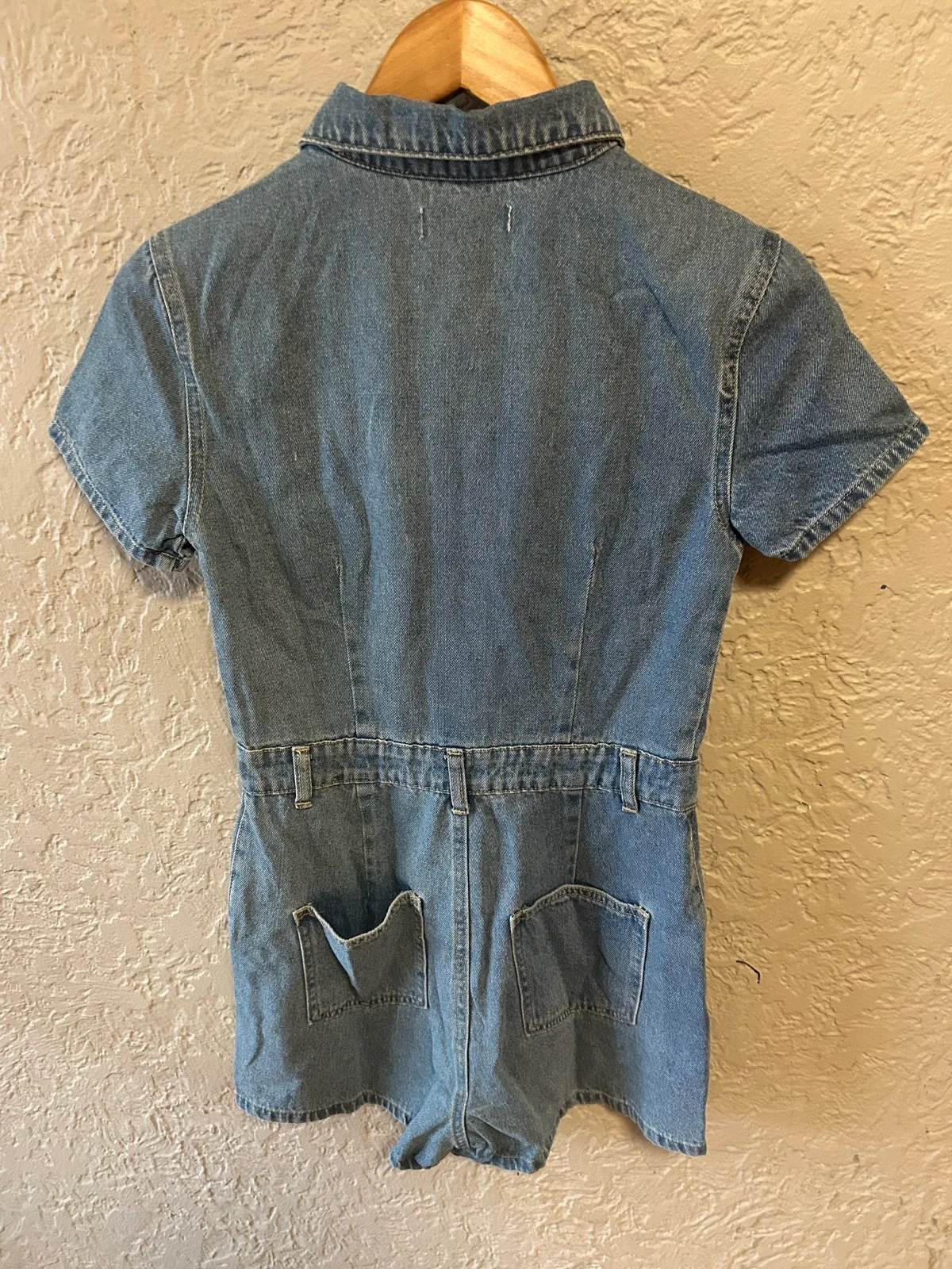 Ally fashion blue denim playsuit – photo 4