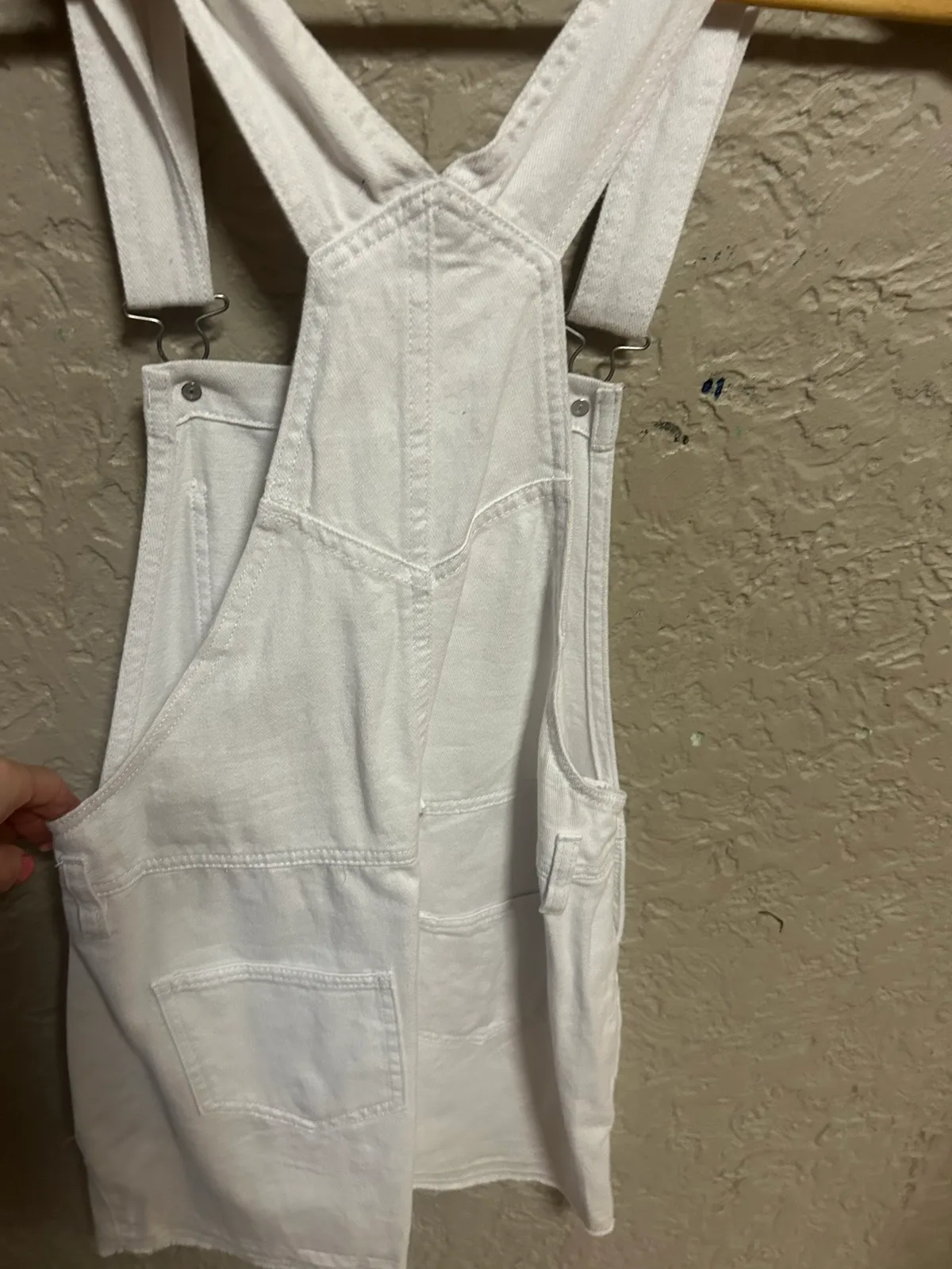 Supré white denim pinafore dress — photo 3