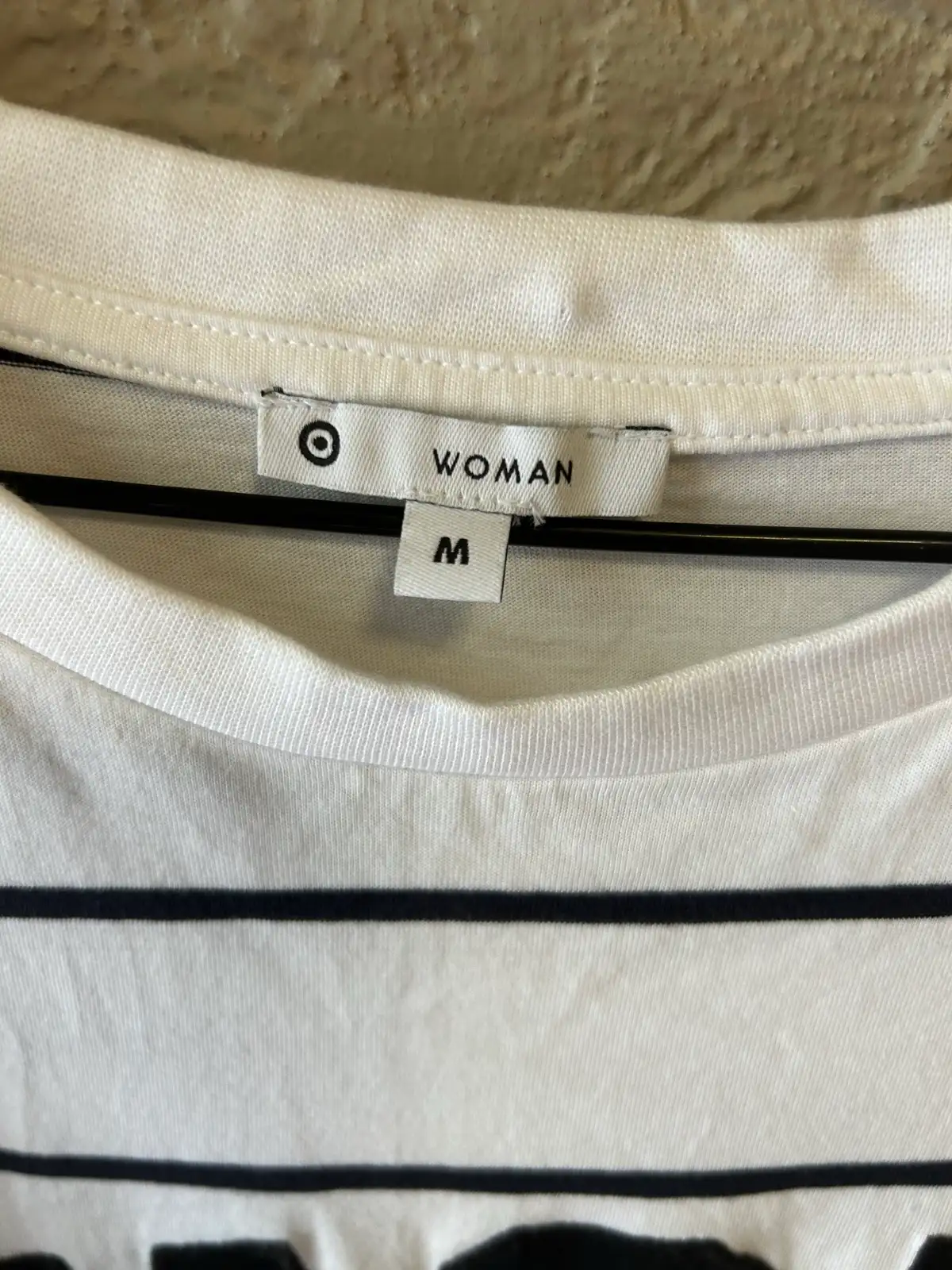 Target white/black striped tee – photo 2