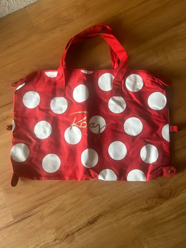 Roxy red/white polka dot tote/shoulder bag