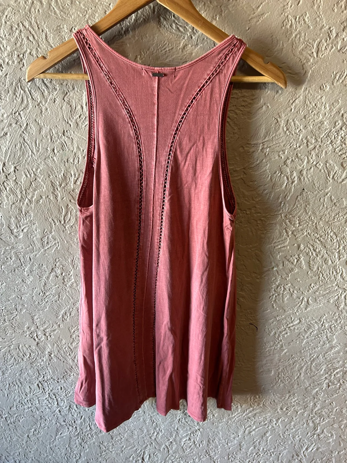 Rusty red/pink cotton round neck tank dress – photo 5