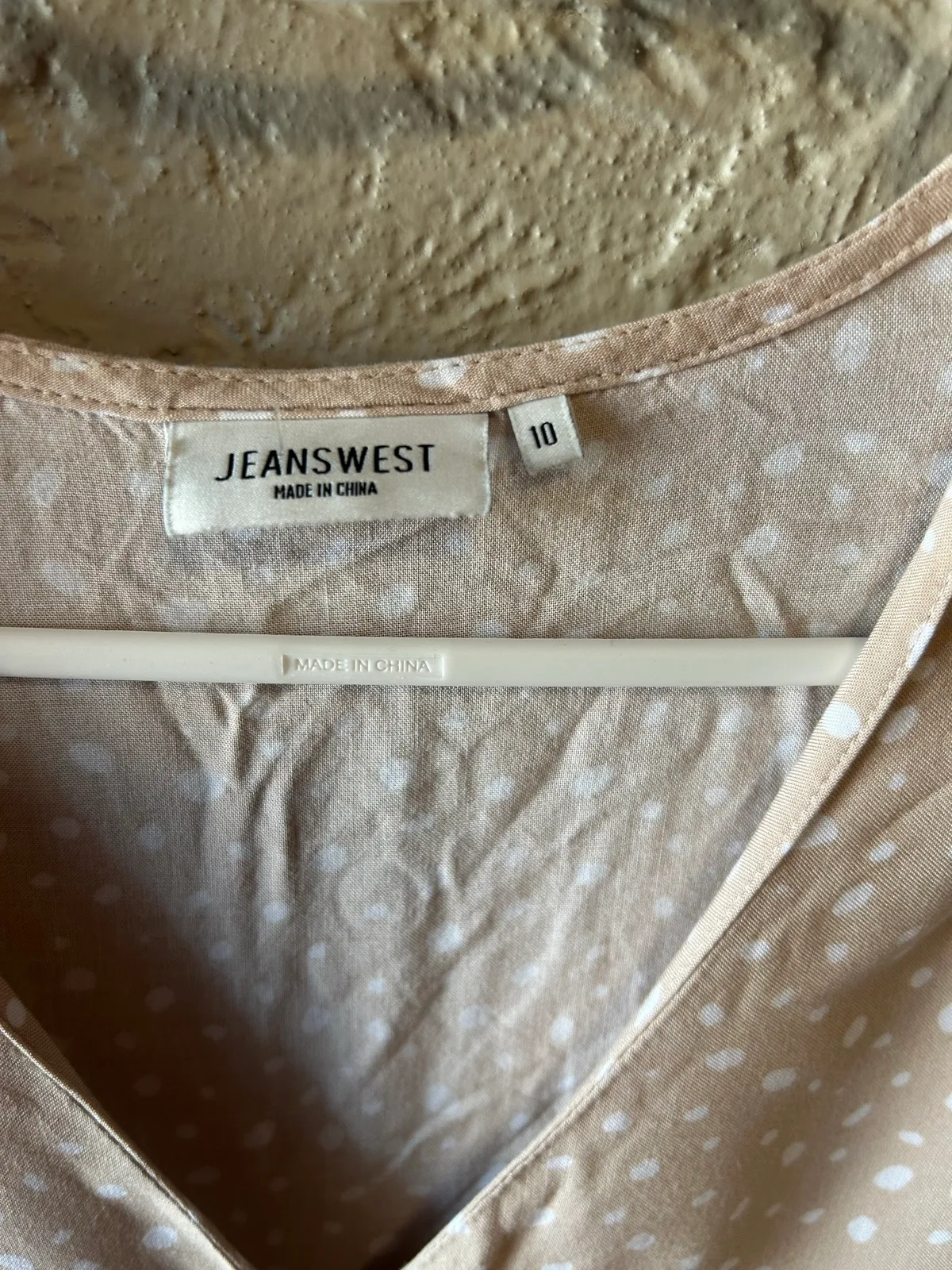 Jeanswest cream/white polka dot blouse – photo 2