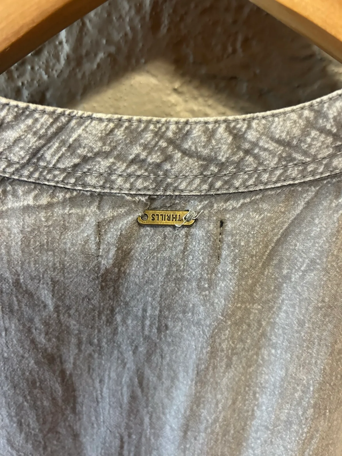 Thrills light grey chambray smock dress – photo 4