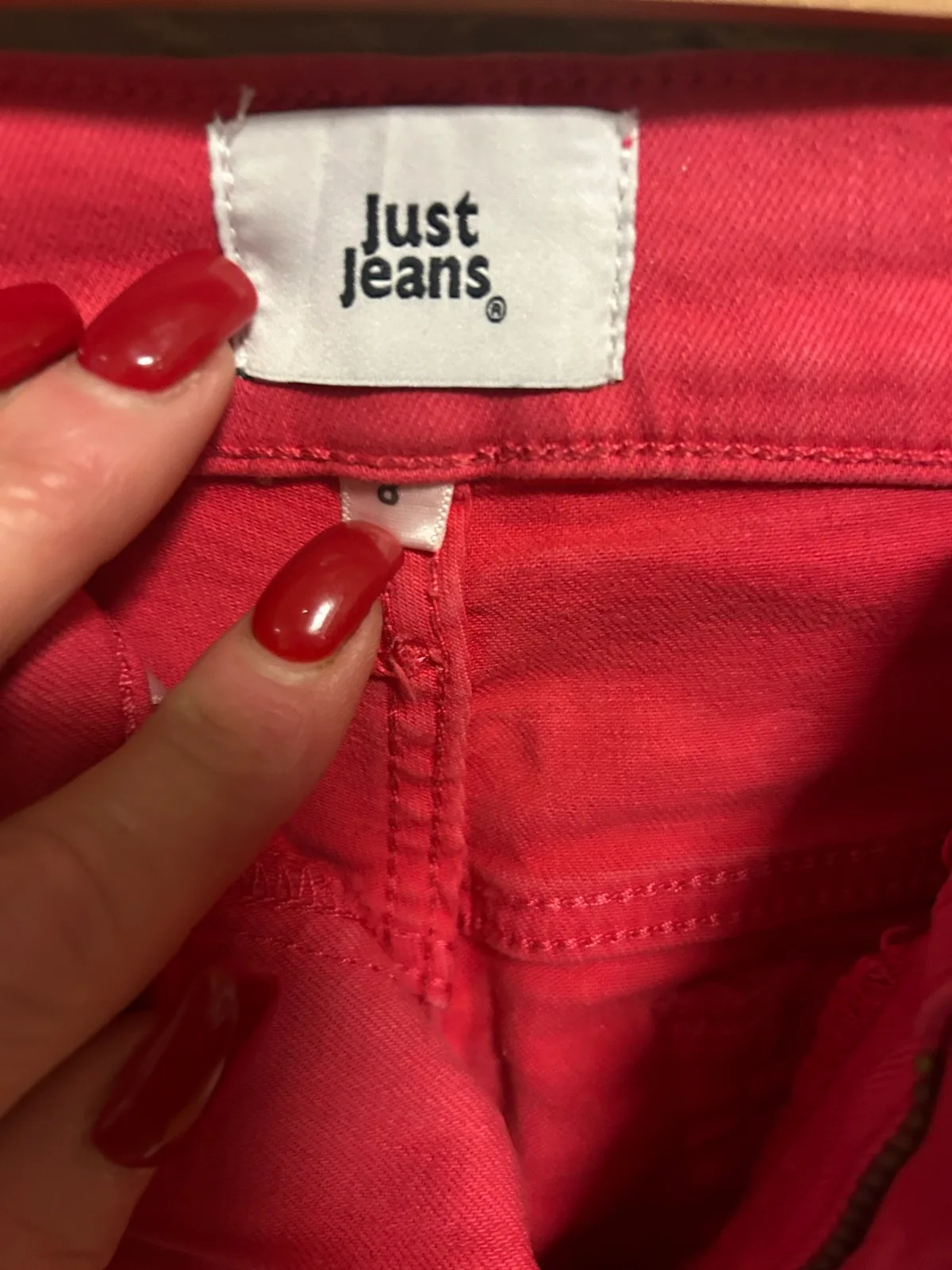 Just jeans red denim shorts – photo 2