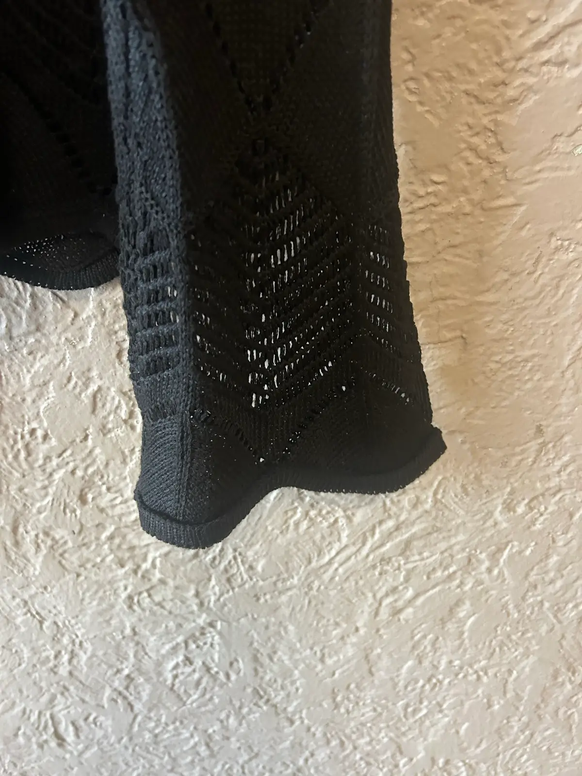 Black open knit long sleeve jumper – photo 4
