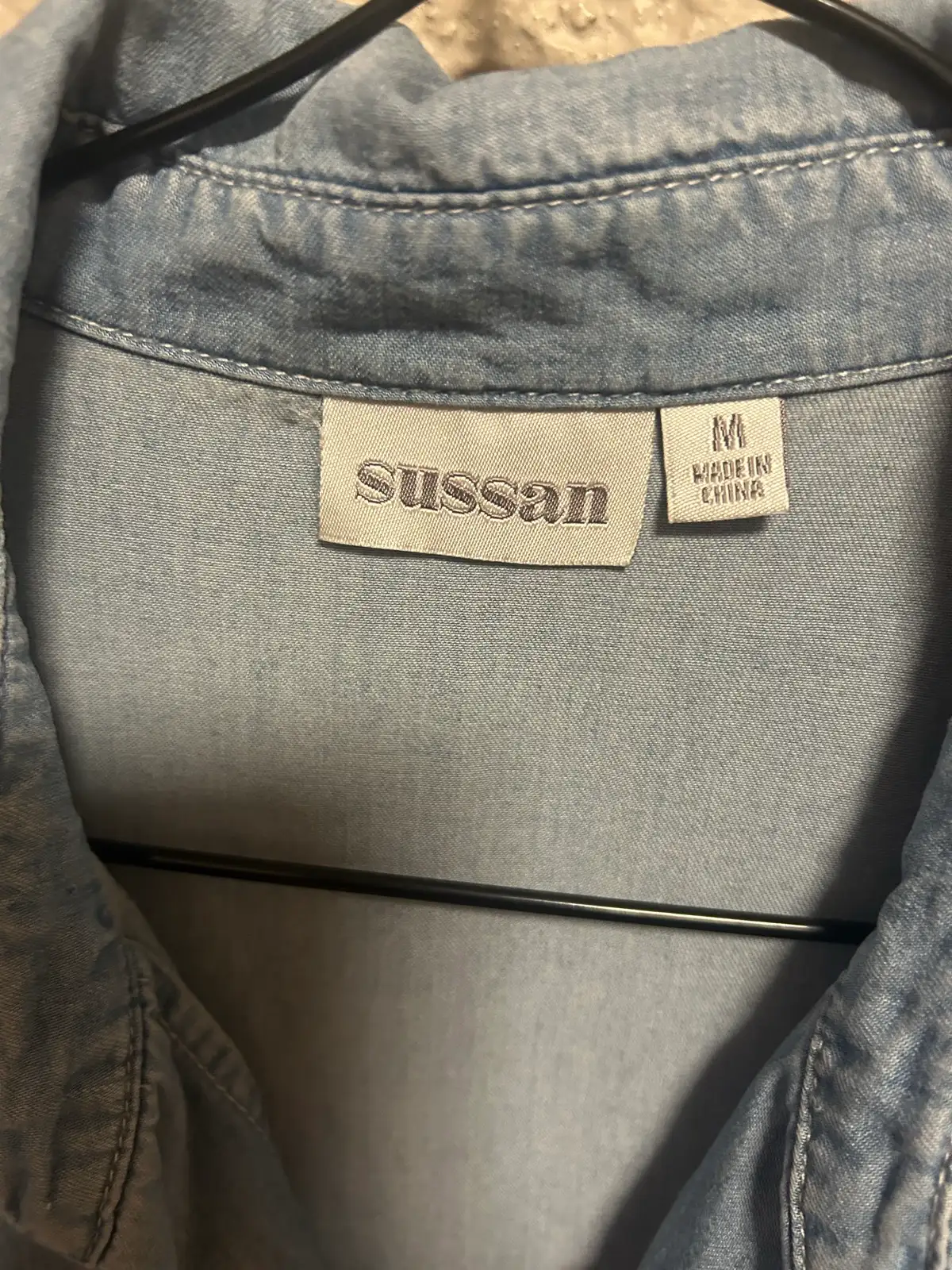 Sussan light blue denim shirt – photo 3