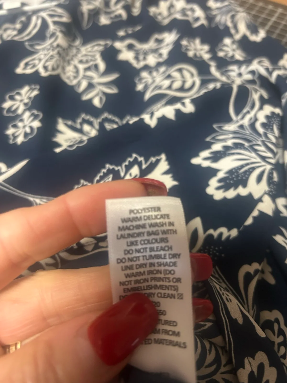 Target preview long sleeve navy floral shirt – photo 5