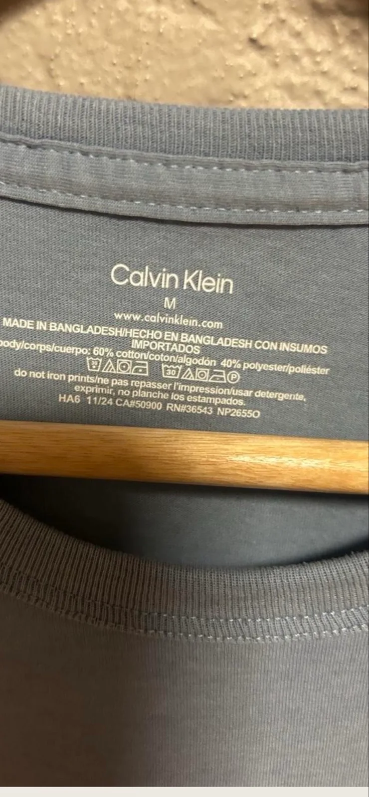 Men’s blue Calvin Klein tee – photo 2