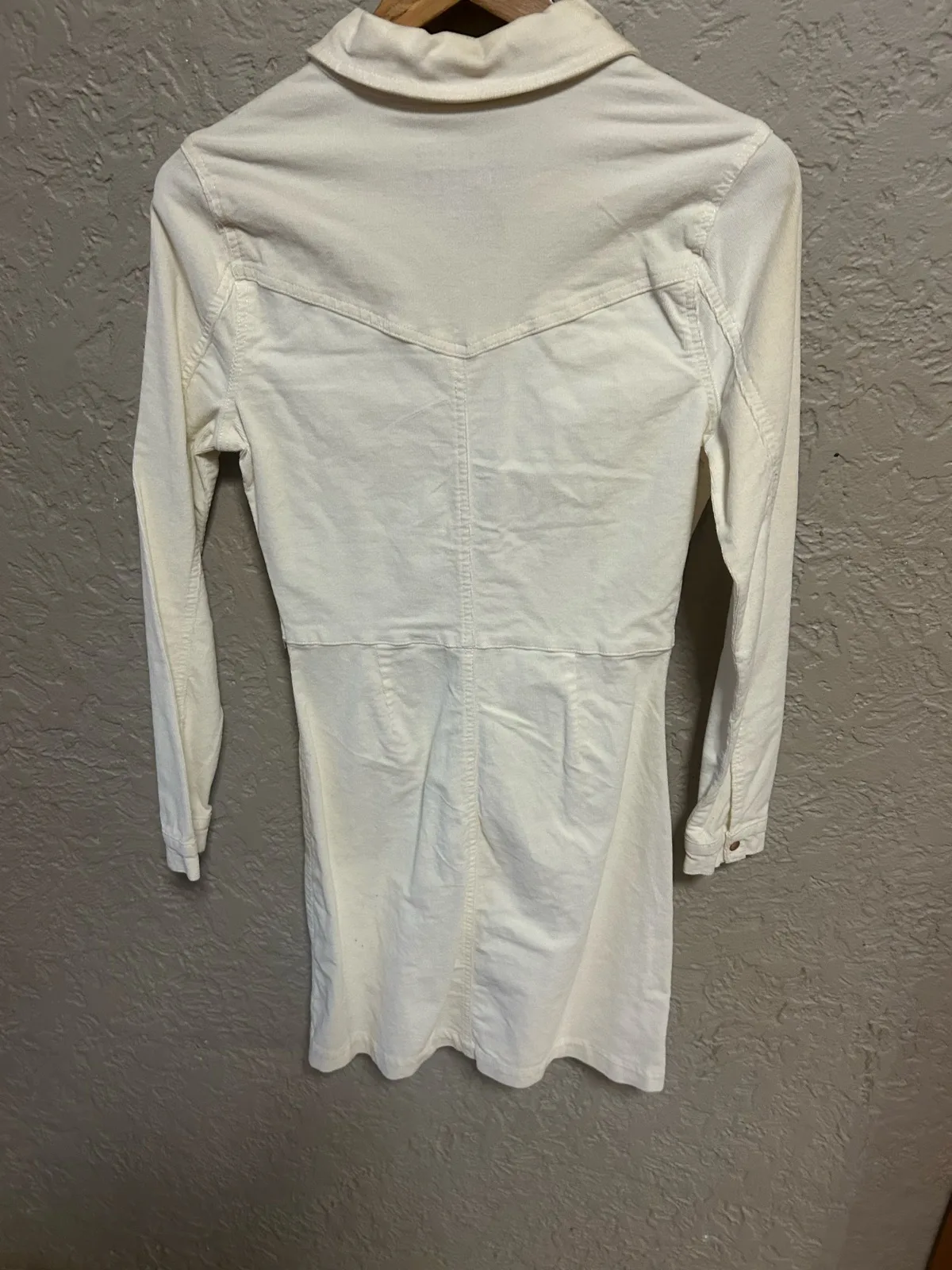 Cotton on cream corduroy shirt dress — photo 3