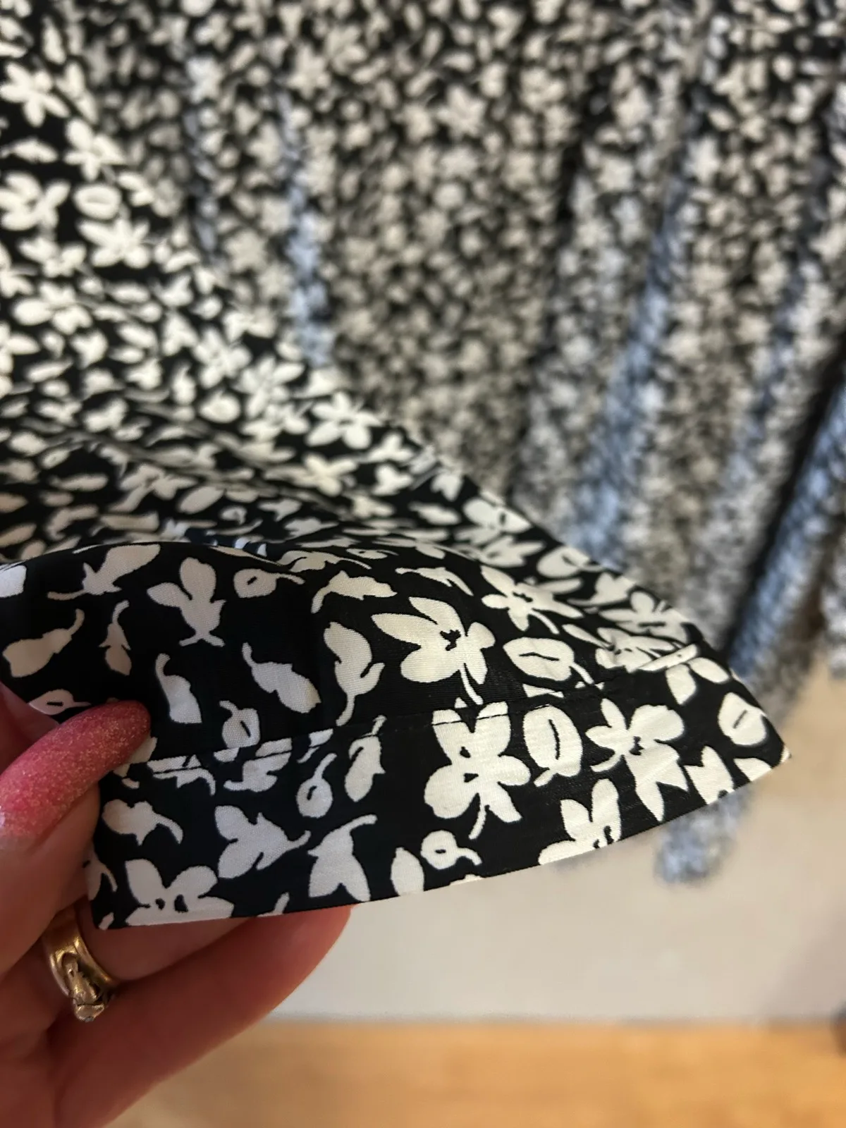 Dissh black/white floral babydoll dress — photo 2