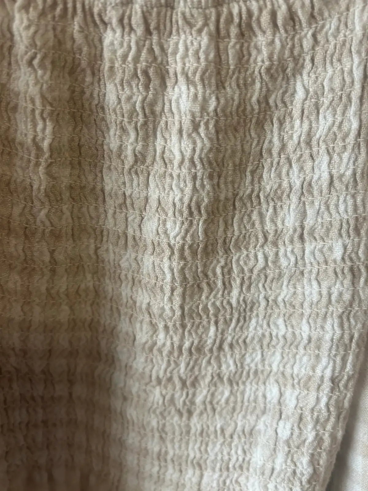 Edited bone/white gingham off the shoulder top – photo 3