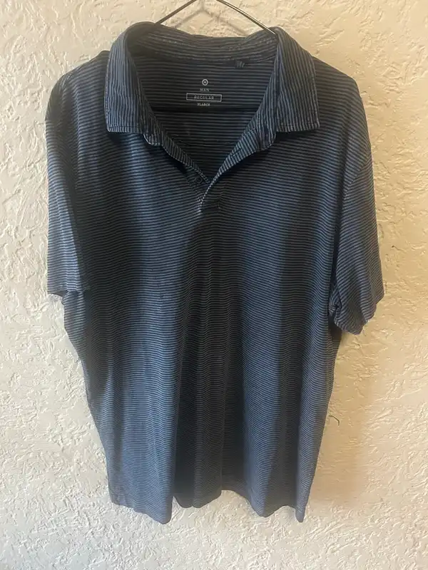 Men’s target blue shirt sleeve polo shirt