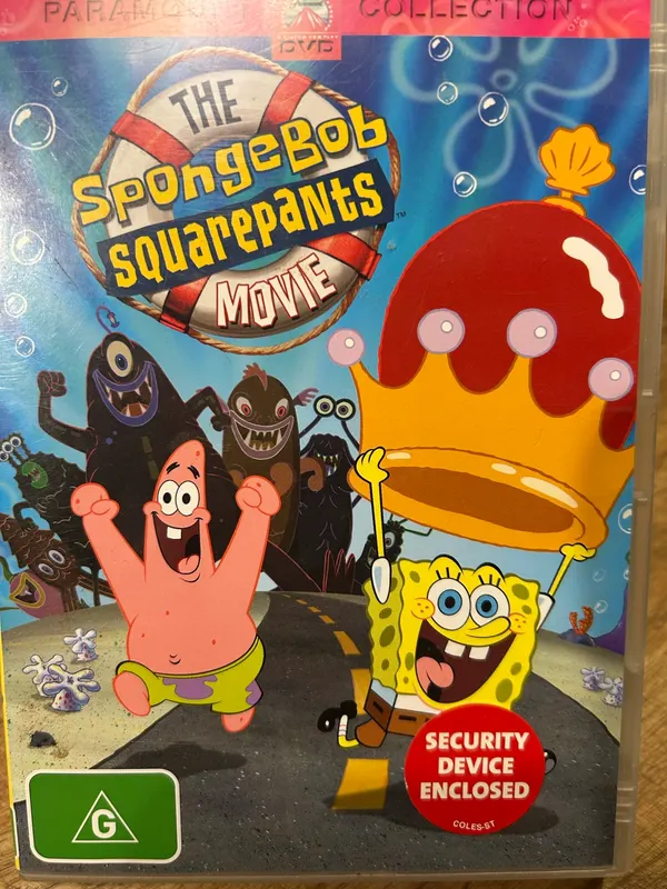 The SpongeBob SquarePants movie dvd