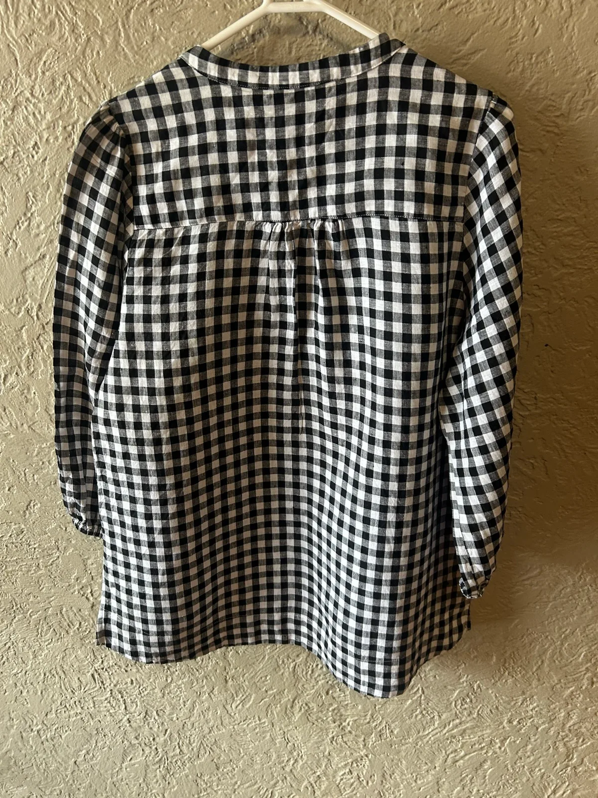 Ping pong black/white gingham tunic top – photo 4