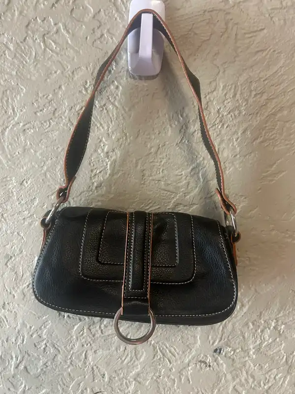 Target brown leather shoulder bag