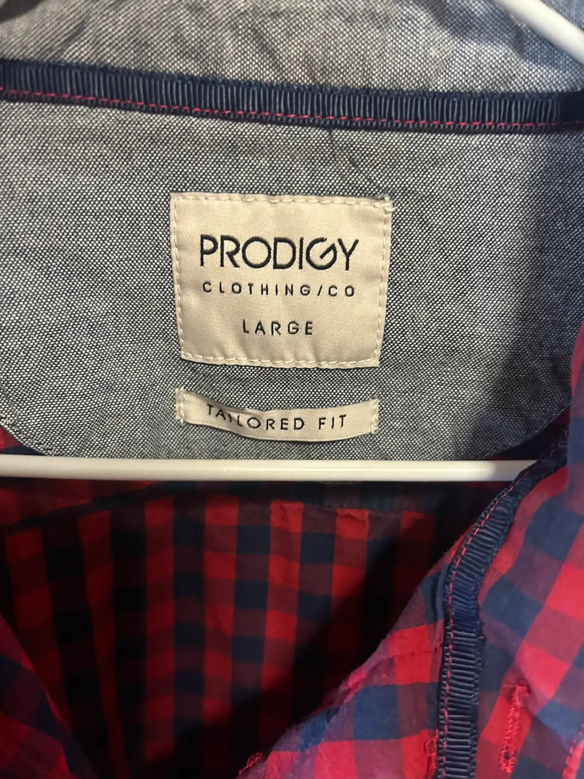 Men’s red/black checkered shirt – photo 2