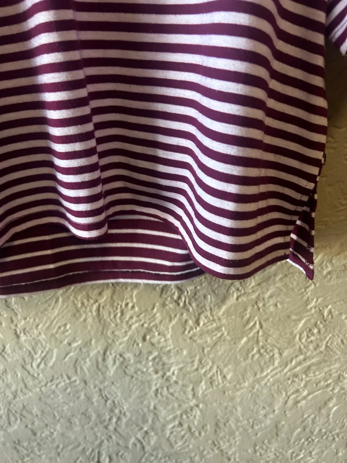 Millers maroon/white striped long sleeve top – photo 2