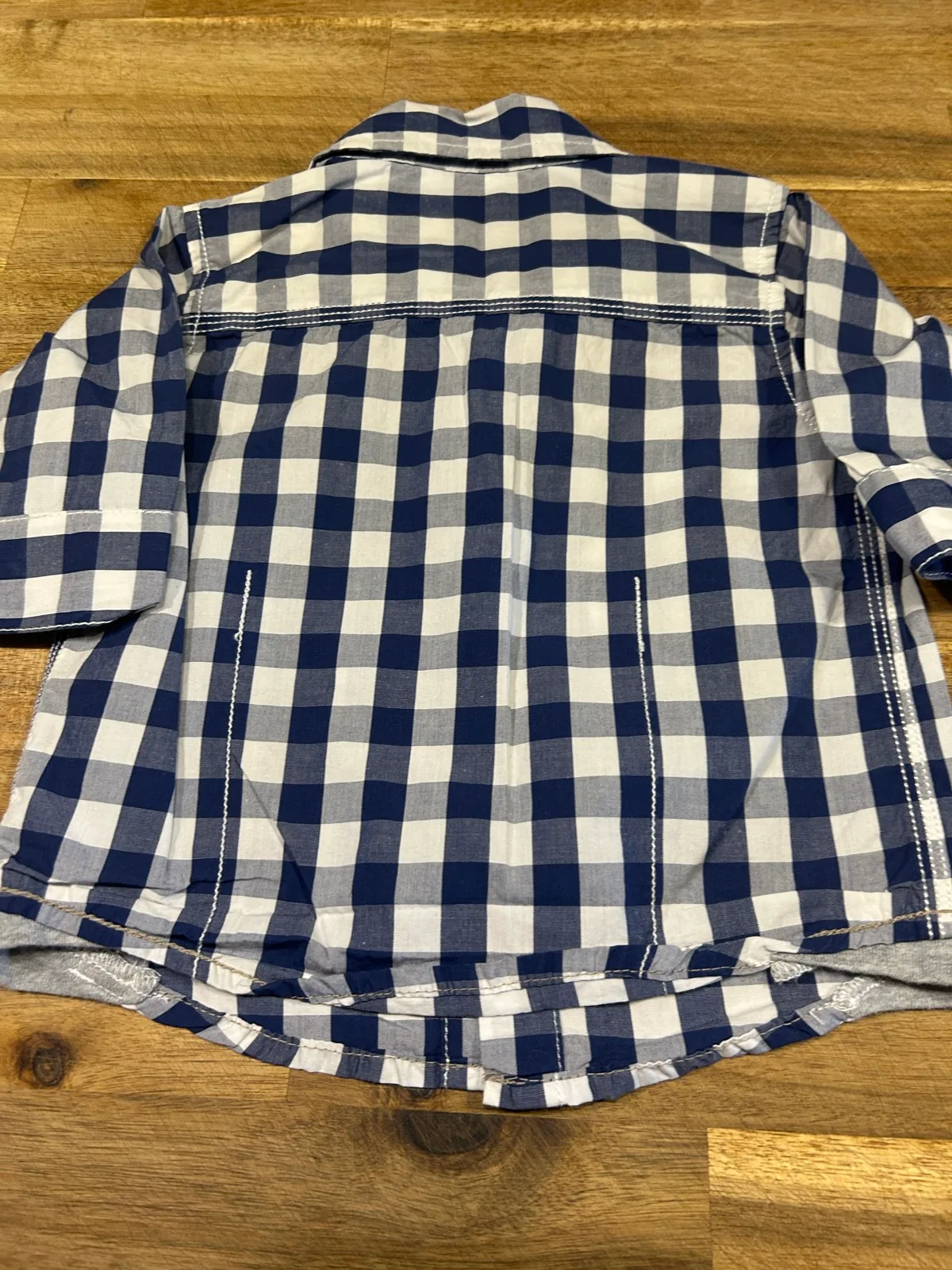 Baby boys target  blue/white check shirts – photo 5