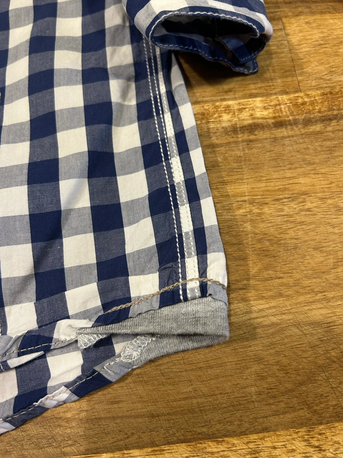 Baby boys target  blue/white check shirts – photo 6