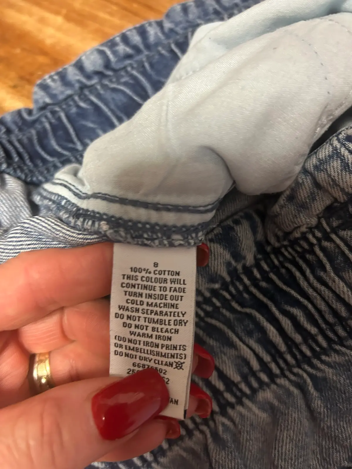 Target light wash blue denim shorts – photo 5