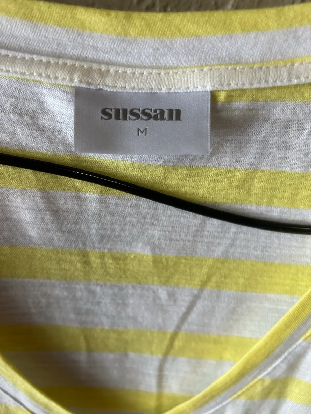 Sussan lemon/white striped cotton tee – photo 2