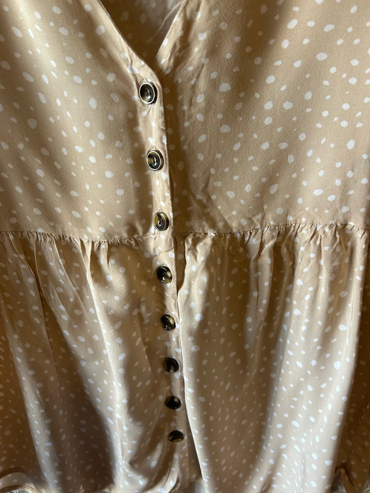 Jeanswest cream/white polka dot blouse – photo 3