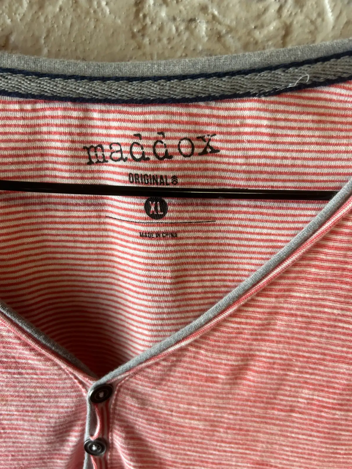 Men’s Maddox red/white striped tee – photo 4