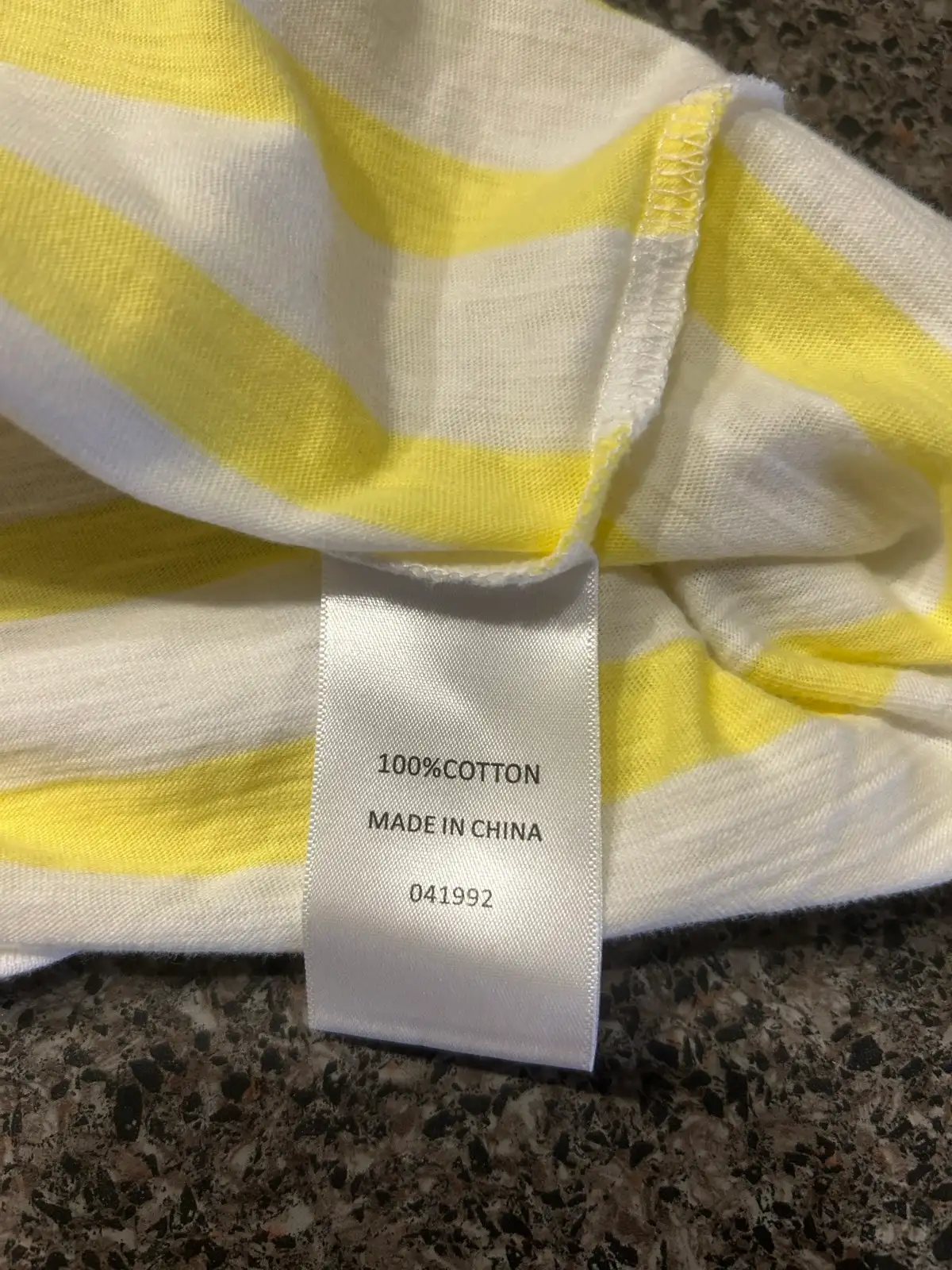 Sussan lemon/white striped cotton tee – photo 4