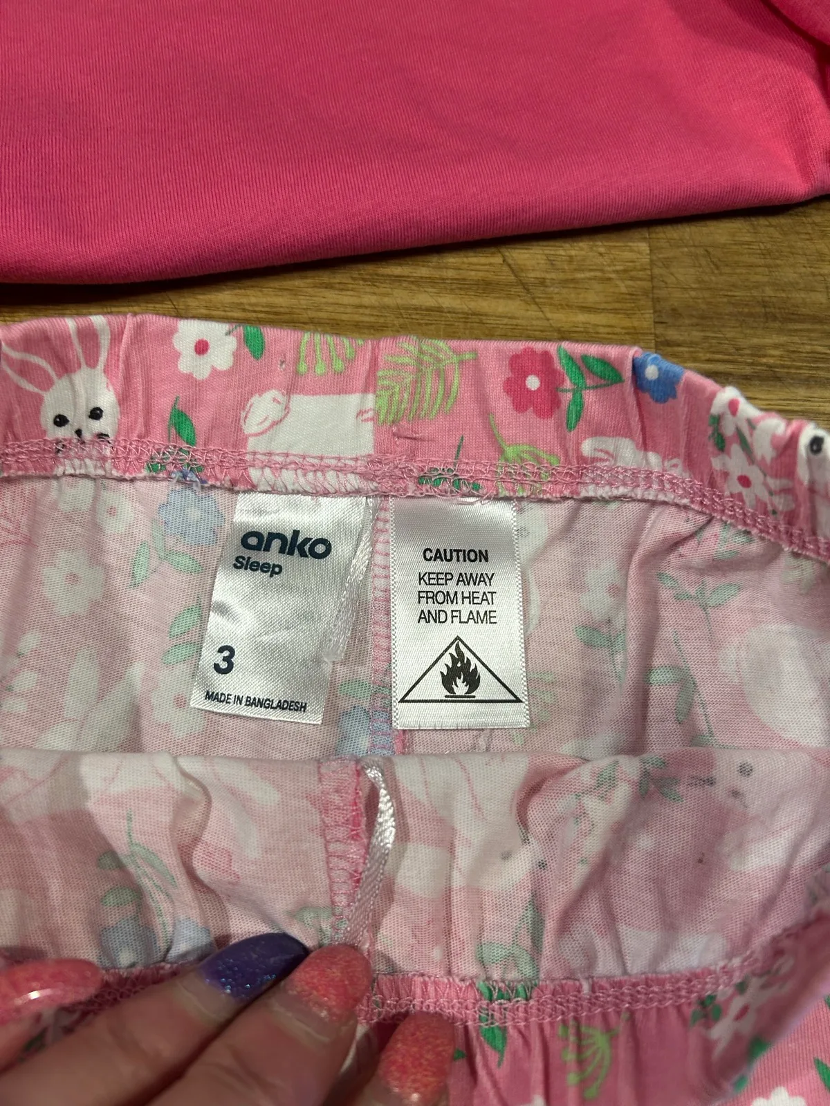 Girls pink shorts set – photo 3