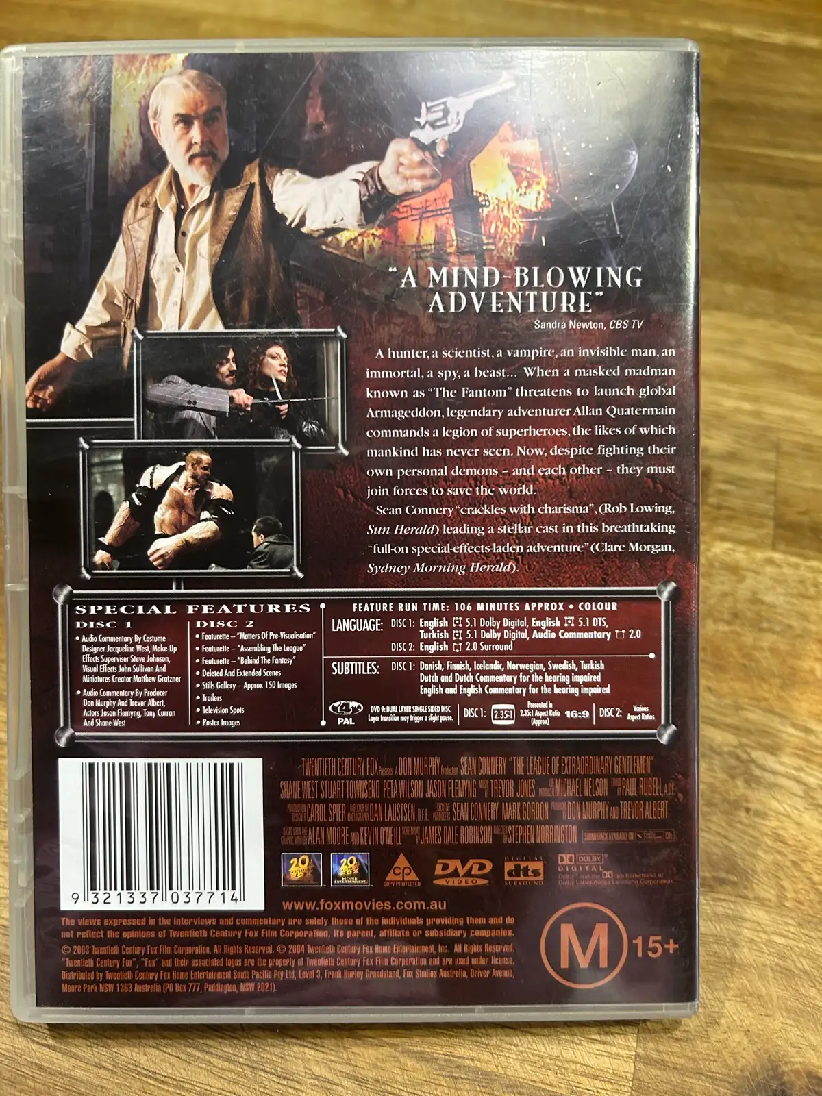 The league of extraordinary gentlemen dvd – photo 2