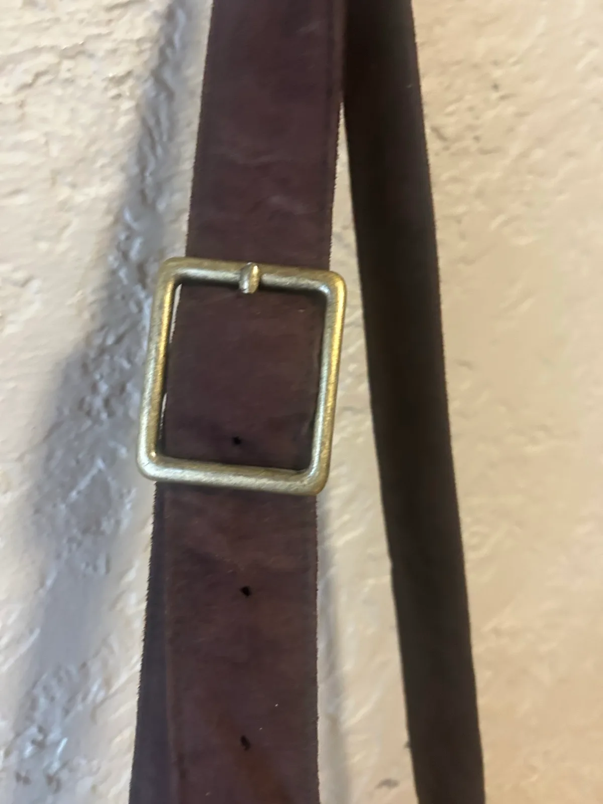 Brown faux suede shoulder bag – photo 4