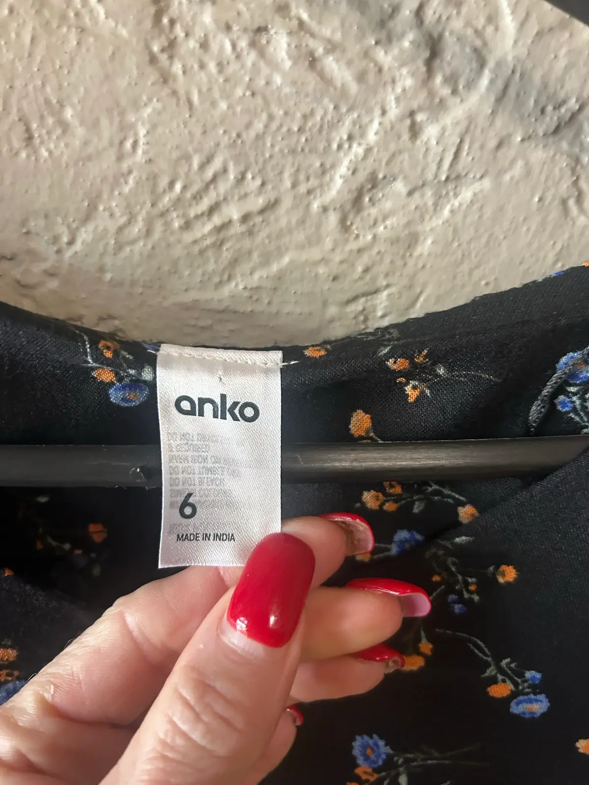 Anko black floral blouse – photo 4