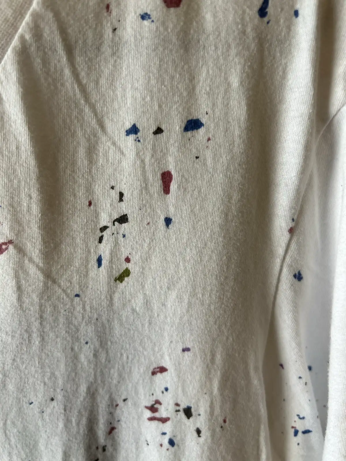 Men’s kenji white with paint splatter tee – photo 2