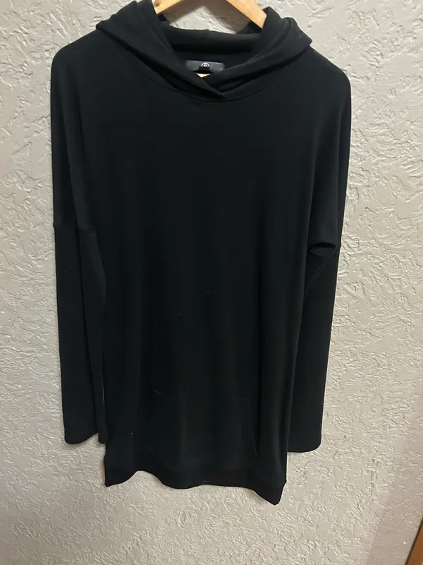 Missguided black long sleeve sweatshirt/dress