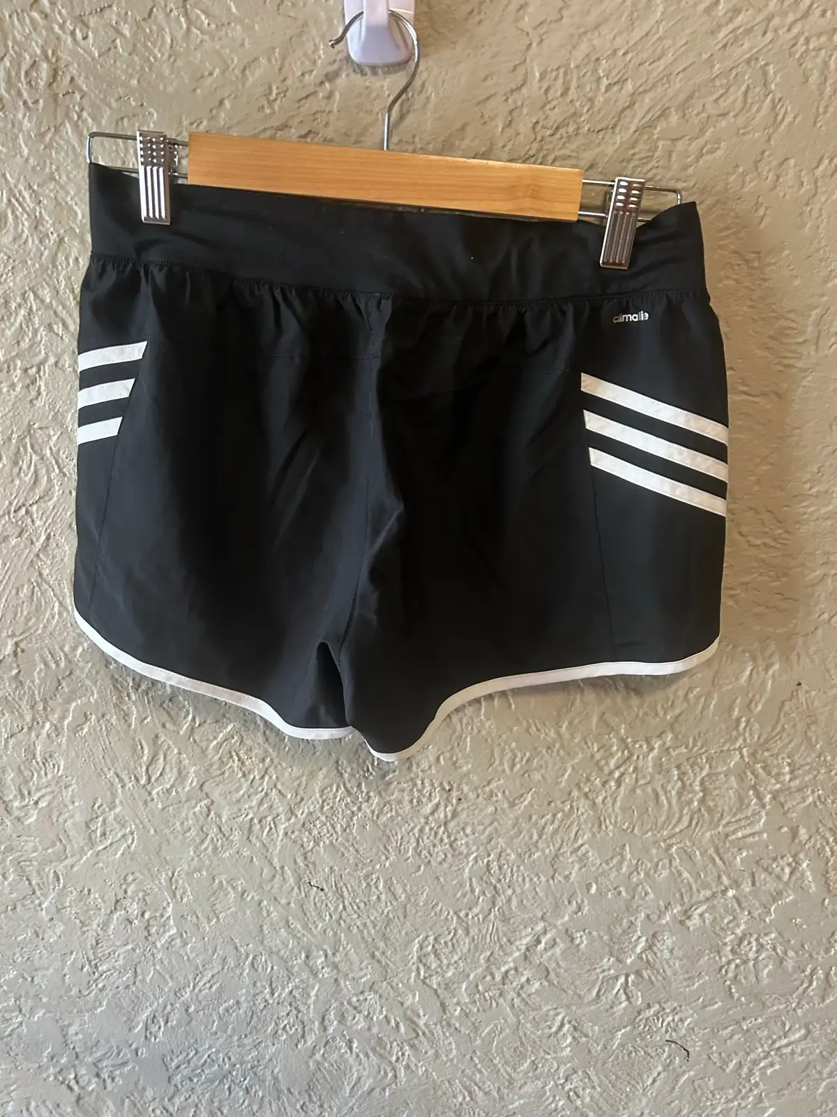 Adidas black/white striped running shorts – photo 5